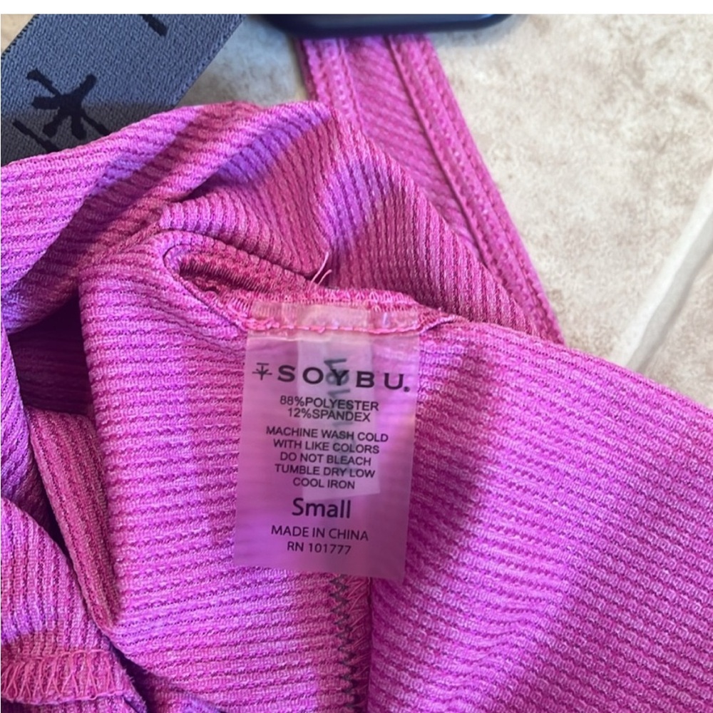 Soybu Pink Workout Tank Top - Picture 3 of 3